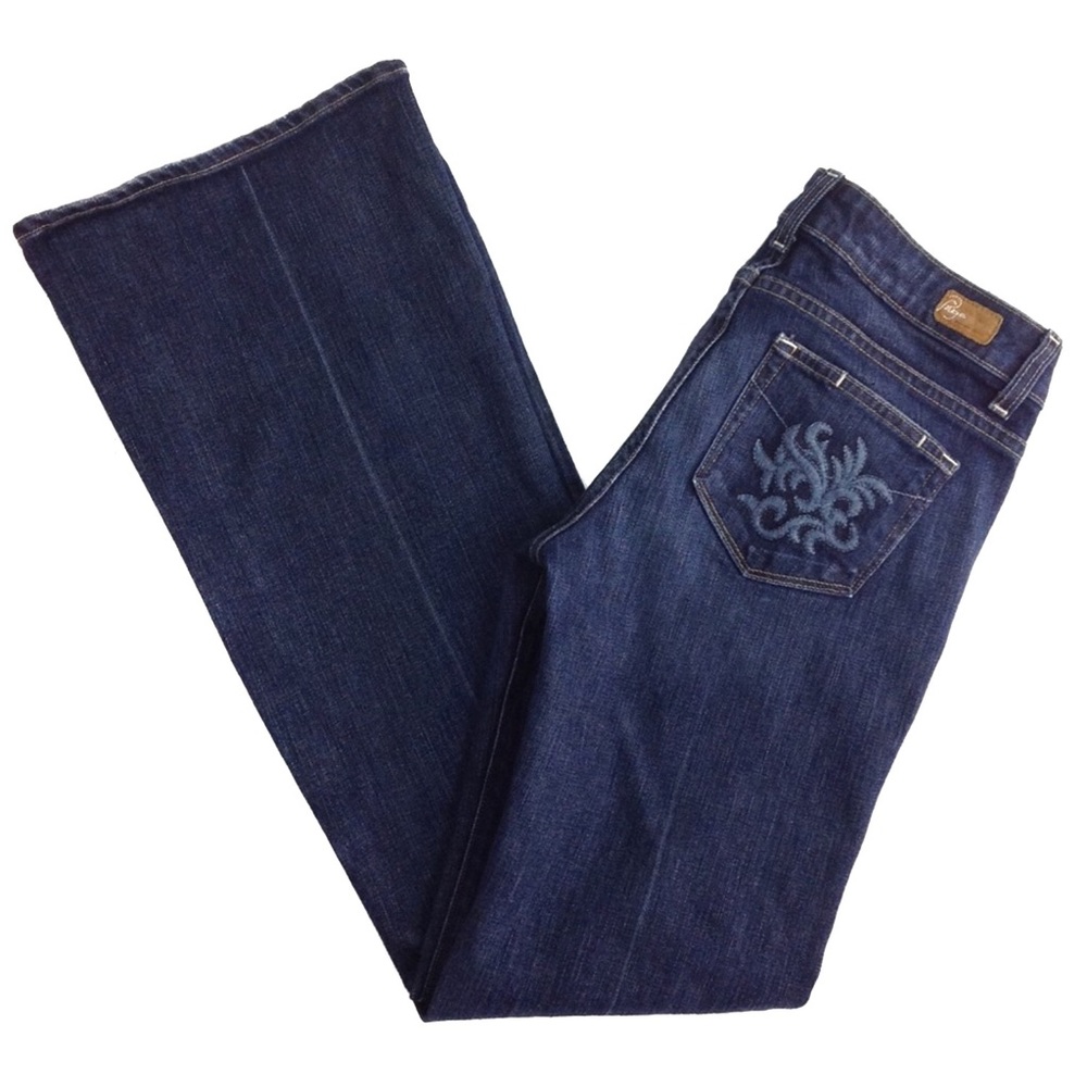 Paige Wide Leg Flare Robertson Jeans Sz 28 - Picture 2 of 8